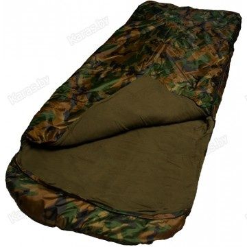 Комуфляжный спальный мешок на флисе, спальник, зимний, плотный, теплый