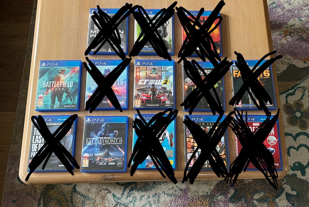 gry ps4 (cena za wszystko)