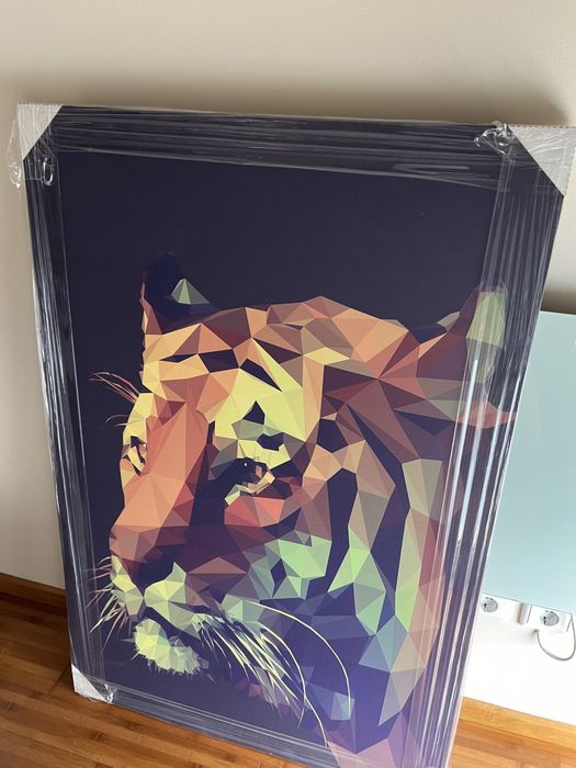 Quadro Leao novo 0,8m x 1,5m
