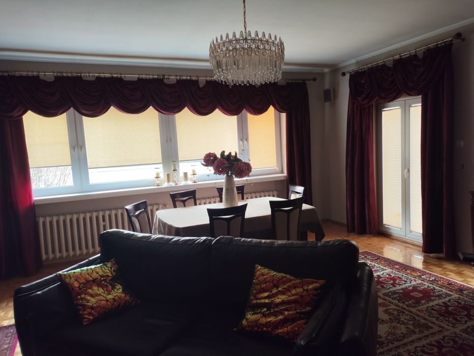 Lambrekin kolor bordo materiał tafta