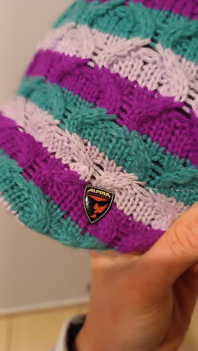 ALPINA – kask narciarski + czapka zimowa | super stan