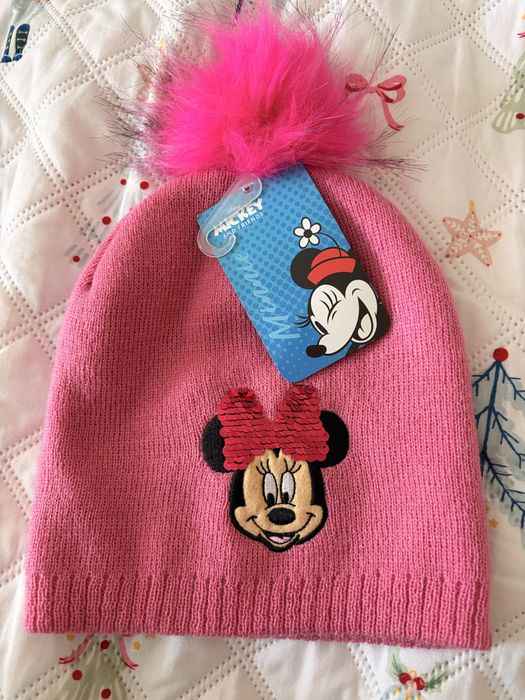 ‼️Нова дитяча шапка/Новая детская шапка для девочки с Минни Маус/Walt Disney! Польша