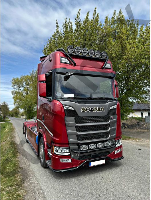 Orurowanie górne ze stali nierdzewnej SCANIA S/R oświetlenie led