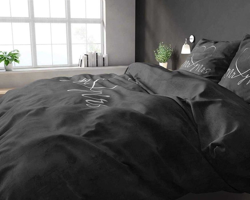 Sleeptime Pościel partnerska Mr. i Mrs. 190 cm x 200 cm 3-części