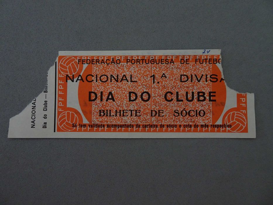 Bilhete de futebol Benfica Sporting 21 maio 1972