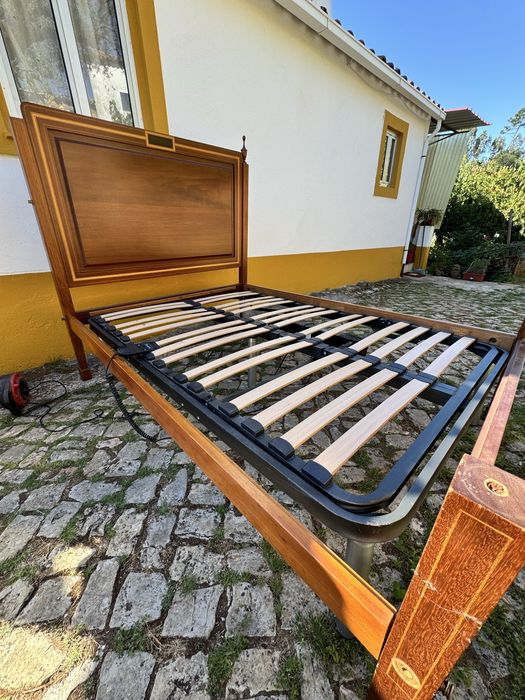 Cama Articulada Elétrica 140x190 + Colchão Novo + Cama Madeira