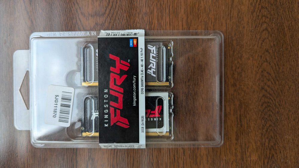 Оперативна пам'ять для ноутбука FURY DDR5 5600 32GB(2x16GB)