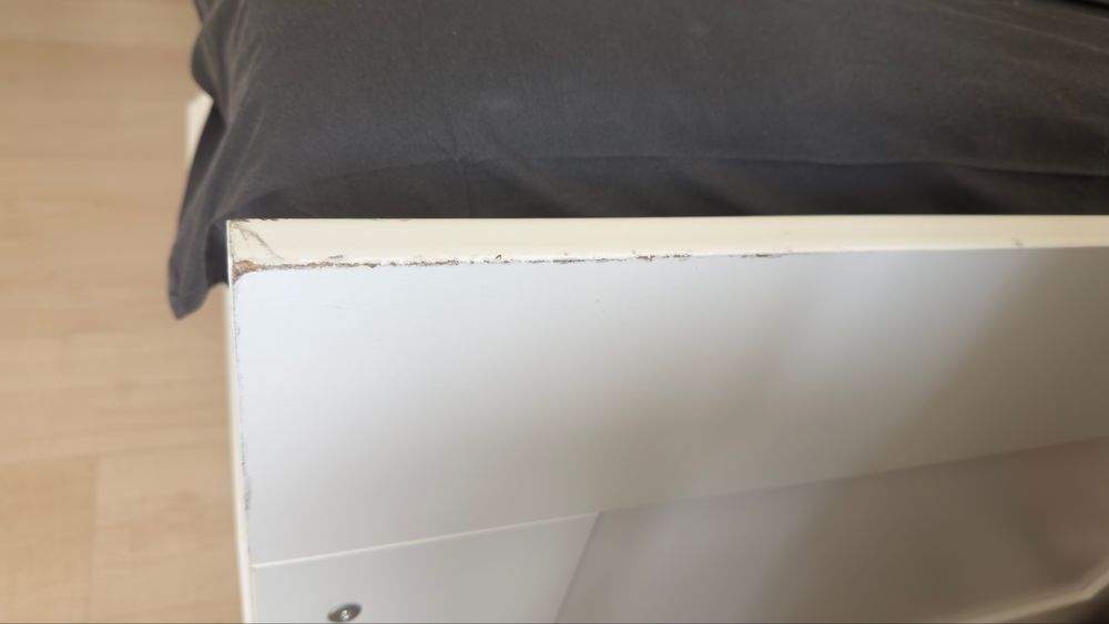 Cama indiv/dupla c/2 gav. branca 80x200 cm