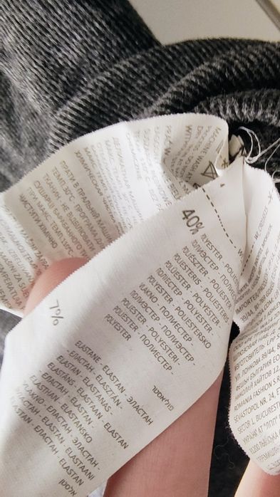 Bluzka z pół golfem Cropp szara s