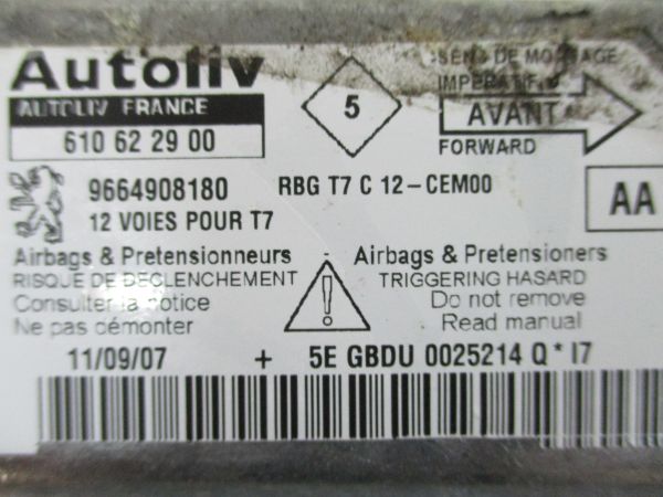 Centralina airbag PEUGEOT 308 (4A_, 4C_)