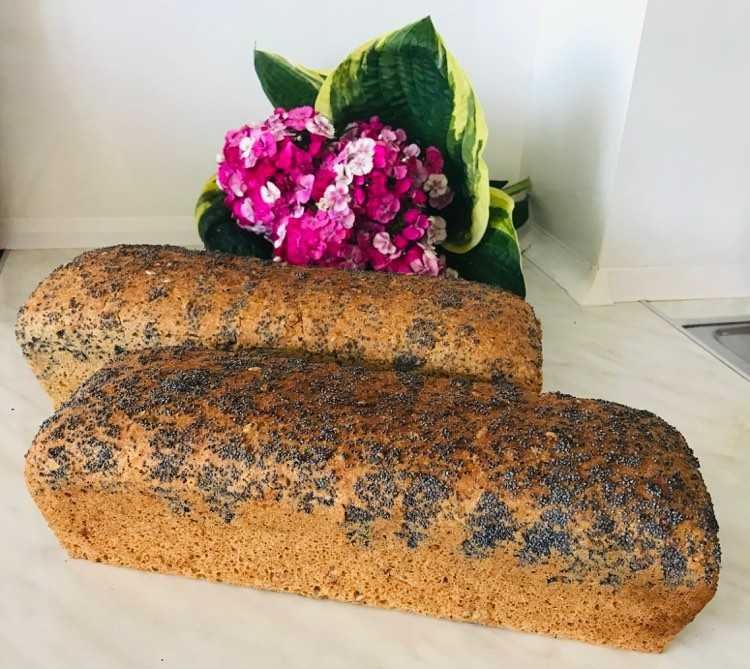 Chleb orkiszowo-żytni z mąk BIO domowy 100% naturalny na zakwasie
