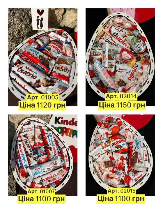 Подарунковий набір з цукерками для коханої, солодкий бокс на подарунок