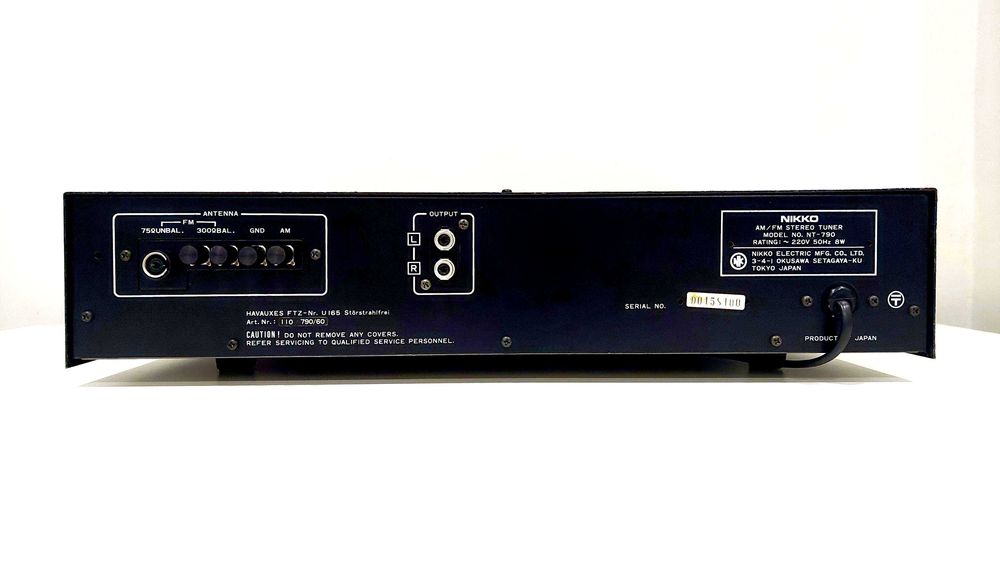 Sintonizador "AM/FM" analógico japonês, NIKKO NT-790*