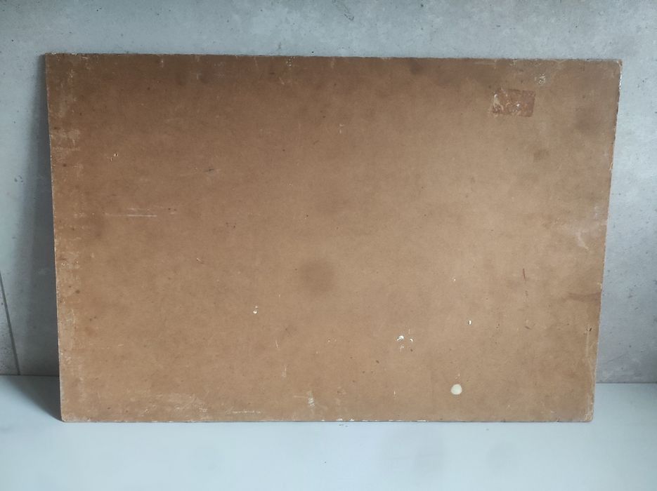 Piękny obraz olejny bez ramy Sygnowany