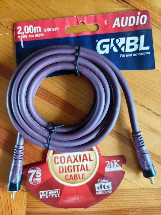Аудіокабель Coaxial Digital Cable G&BL HEDD2
