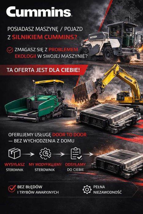 Programowa naprawa ECU Cummins | modyfikacja sterowników SCR DPF EGR