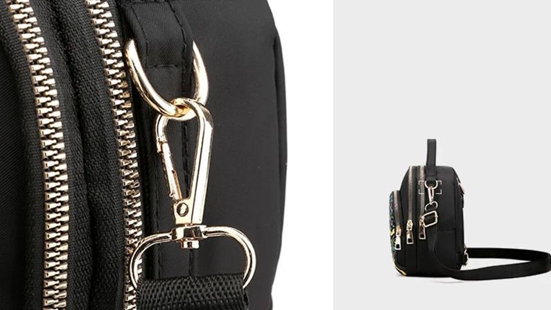 Elegancki Mały Plecak Damski 2W1 Czarny