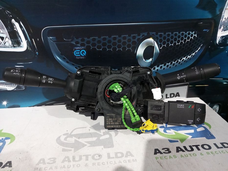 Manete comando piscas limpa vidros fita de airbag Renault