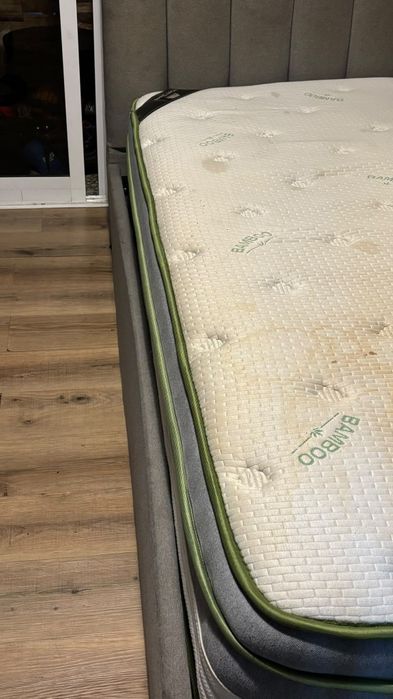 Cama casal com colchão e bau homy casa