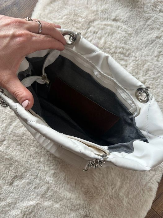 Torebka torba Prada biała letnia