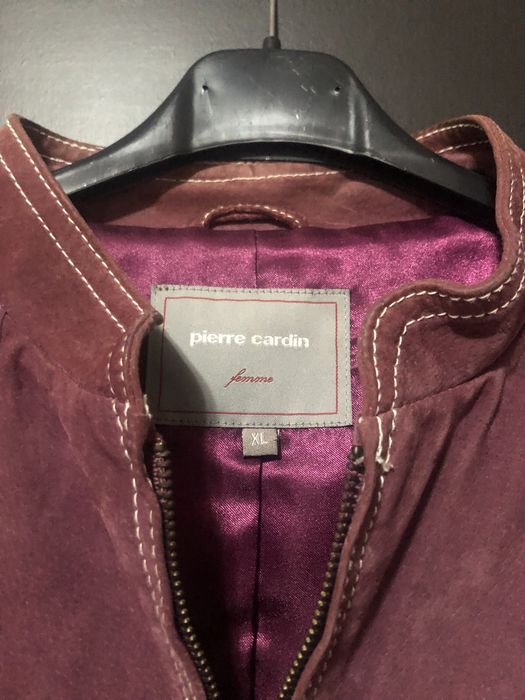 Blusao camurça rosa Pierre Cardin