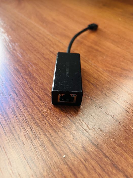 Adapter USB-C na Ethernet RJ45 czarny firmy