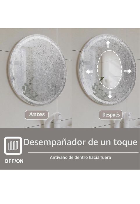 Espelho de WC com luz