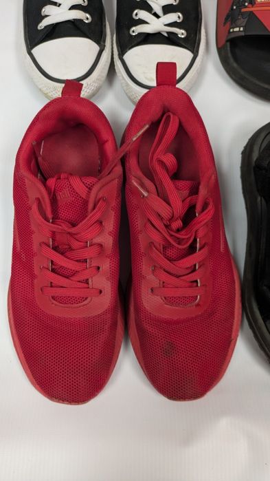 Zestaw używanych butów 39 tenisówki, klapki, adidasy, sandały