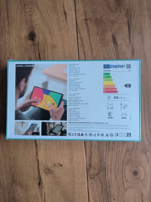 Tablet Crelander W87 8.7" 128GB Android 16 Wi-Fi NOWY