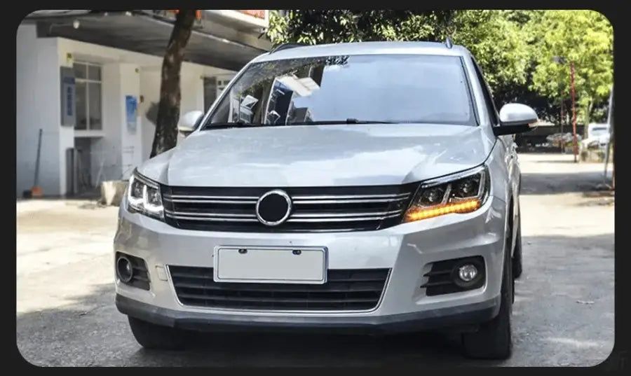 Volkswagen VW Tiguan 2007–2012 Reflektory Lampy Przednie LED DRL Kierunkowskaz Projektor Komplet