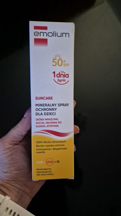 Emolium Suncare Mineralny spray ochronny SPF50+
