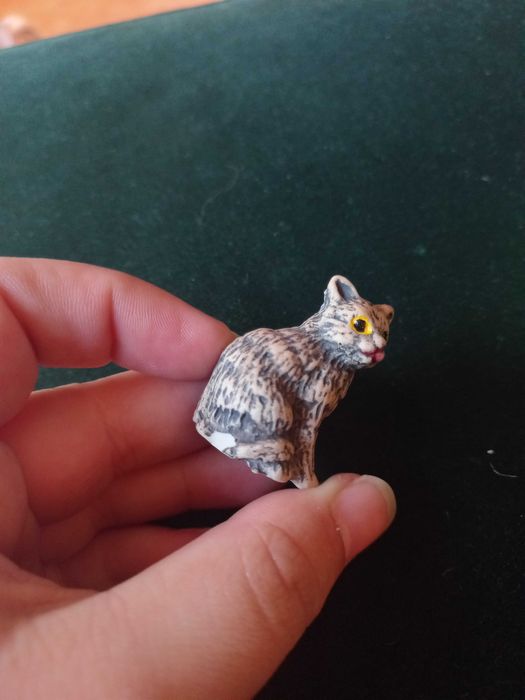 3 Miniatura Vintage de Gatos