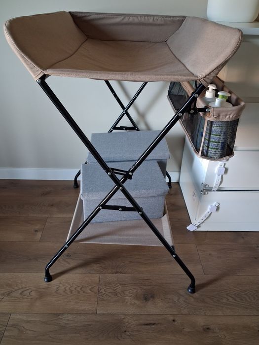 Stolik do przewijania ciemny brąz