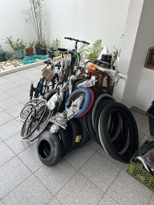 Lote de material novo motos e bicicletas