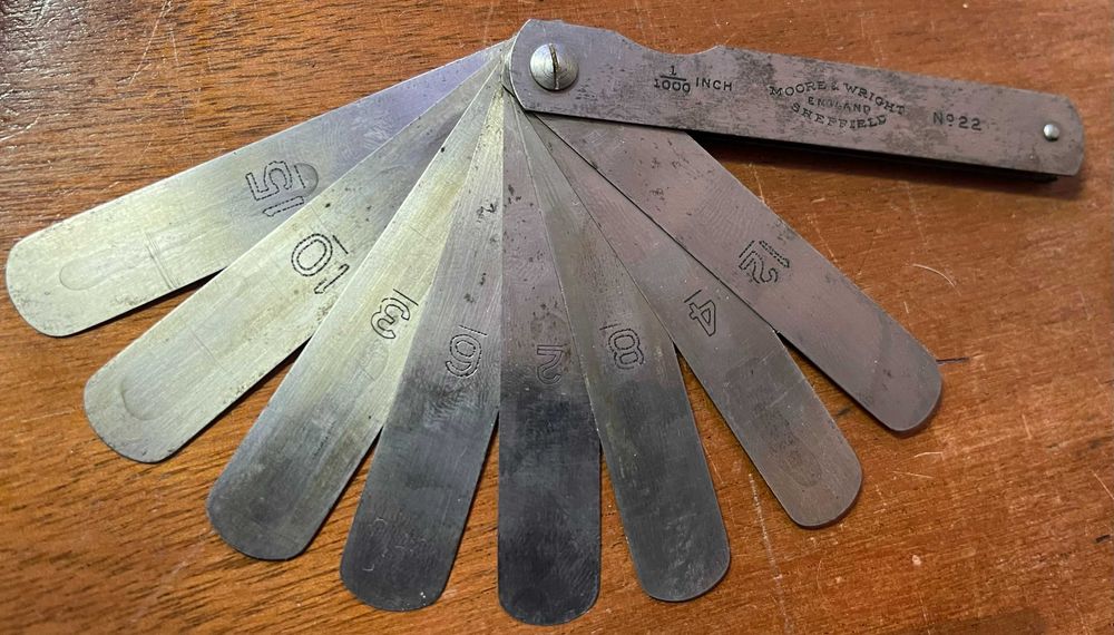 Caixa com conjunto de ferramentas de precisão Moore & Wright