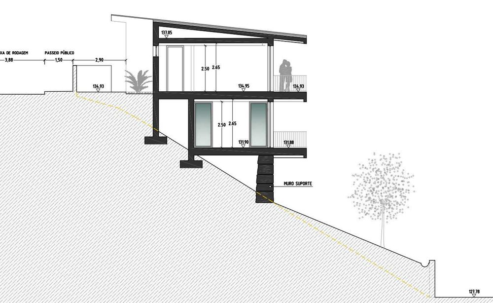 Terreno 1300m2 para construção com Projeto