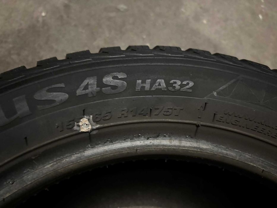 2X OPONY CAŁOROCZNE 155/65R14 75T Kumho Solus 4S HA32 6.6MM 2022R