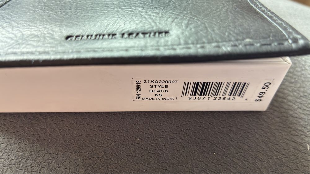 Calvin Klein - Skórzany Portfel z USA z RFID