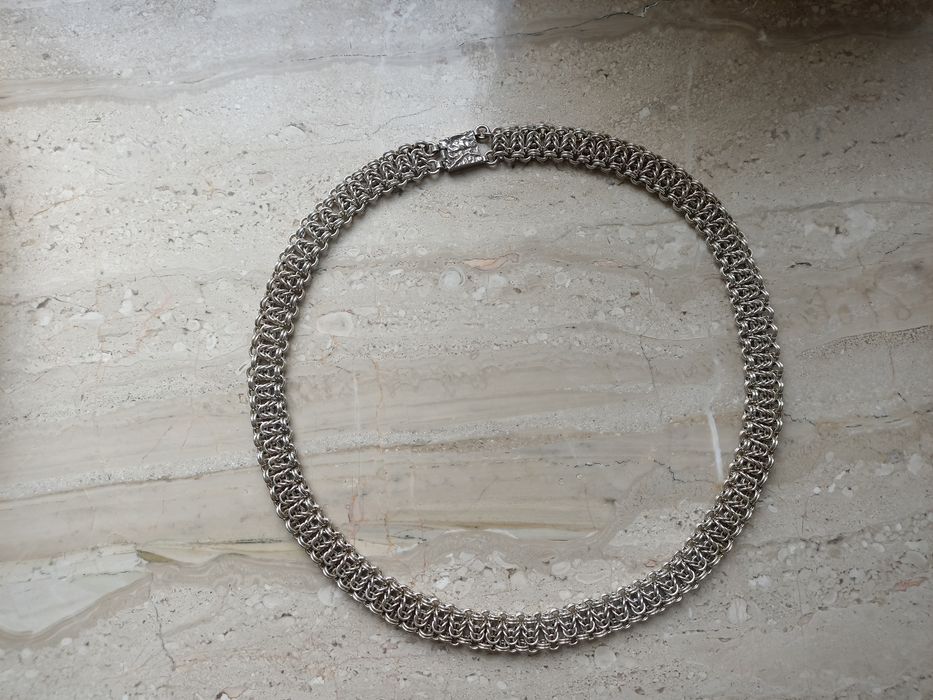 Naszyjnik kolia srebro vintage