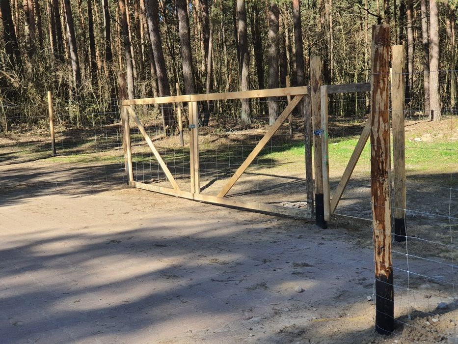 Ogrodzenie budowa , ogrodzenia budowlane tymczasowe, leśne