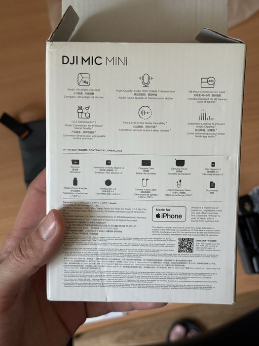 Мікрофони DJI MIC MINI (2TX + 1RX + Charging Case)