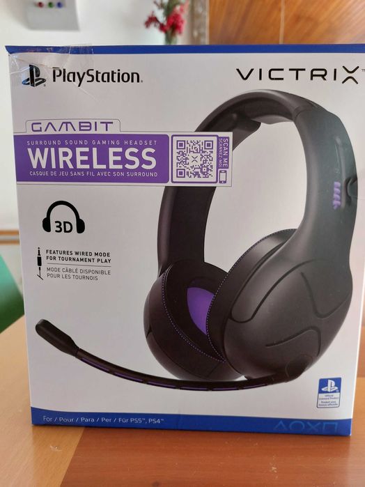 Auscultadores Wireless Gaming Victrix Gambit | Roxo