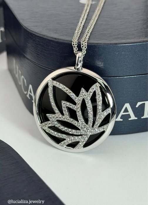 Золоте Кольє LucaCarati Lotus Оригінал з діамантами