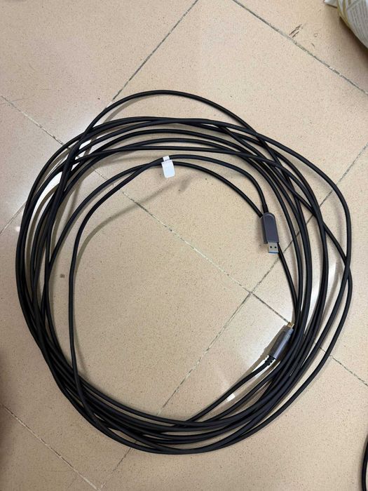 Fiber optic cable USB A → USB C, 10m