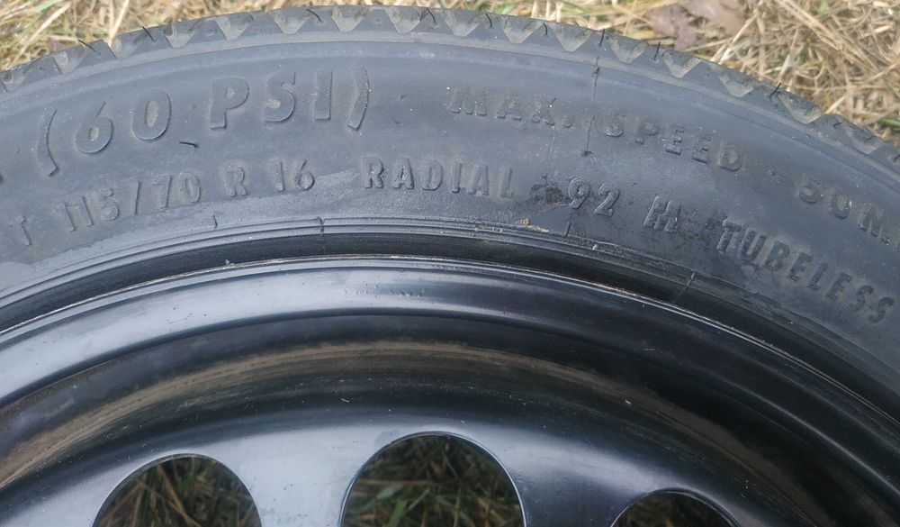 Оригінальна запаска GM R16 5x110 докатка костиль