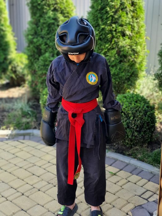 Кімано чорне на 7-9 років 150 см