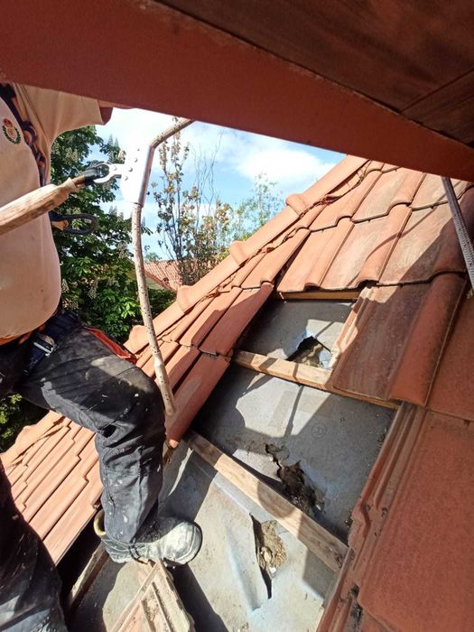 Naprawa dachu po KUNACH - GORLICE - Naprawa PO KUNIE, ocieplanie CELULOZĄ