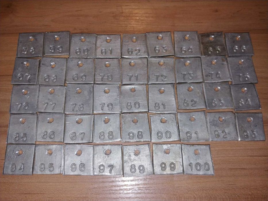 Номерки алюмінієві для вуликів цифри алюминиевые для ульев цифры