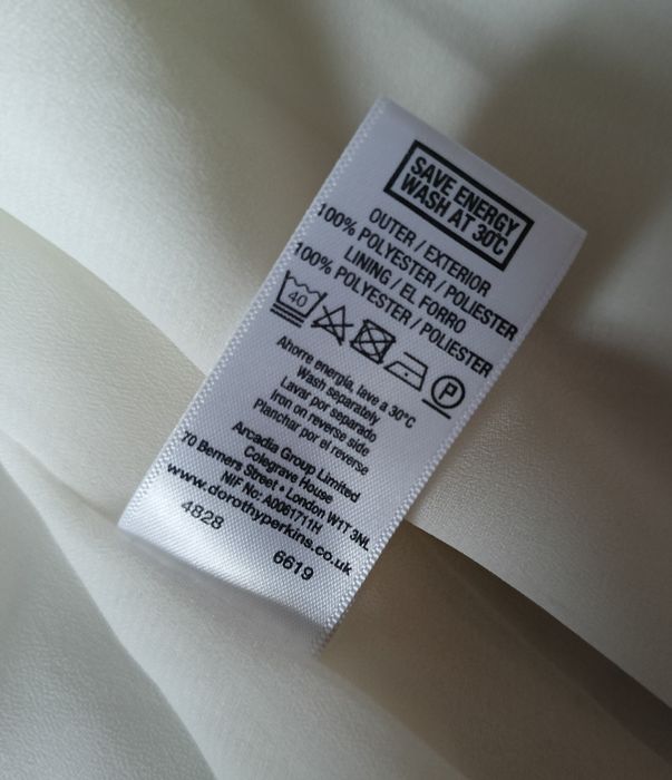 Dorothy Perkins letnie zwiewne bolerko narzutka białe 10/ 38
