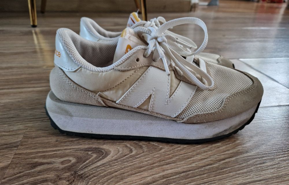 Buty sneakersy New Balance 237 WS237FC beżowy rozmiar 36,5